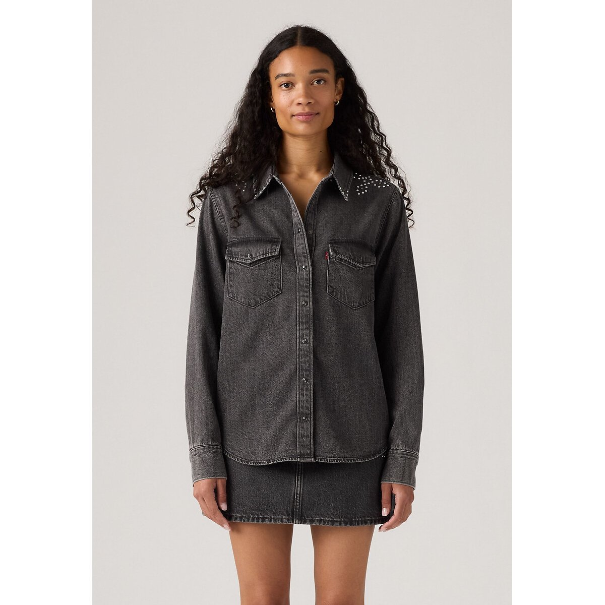 Levi's Essential Western Shirt Women's Bejewled Western Large