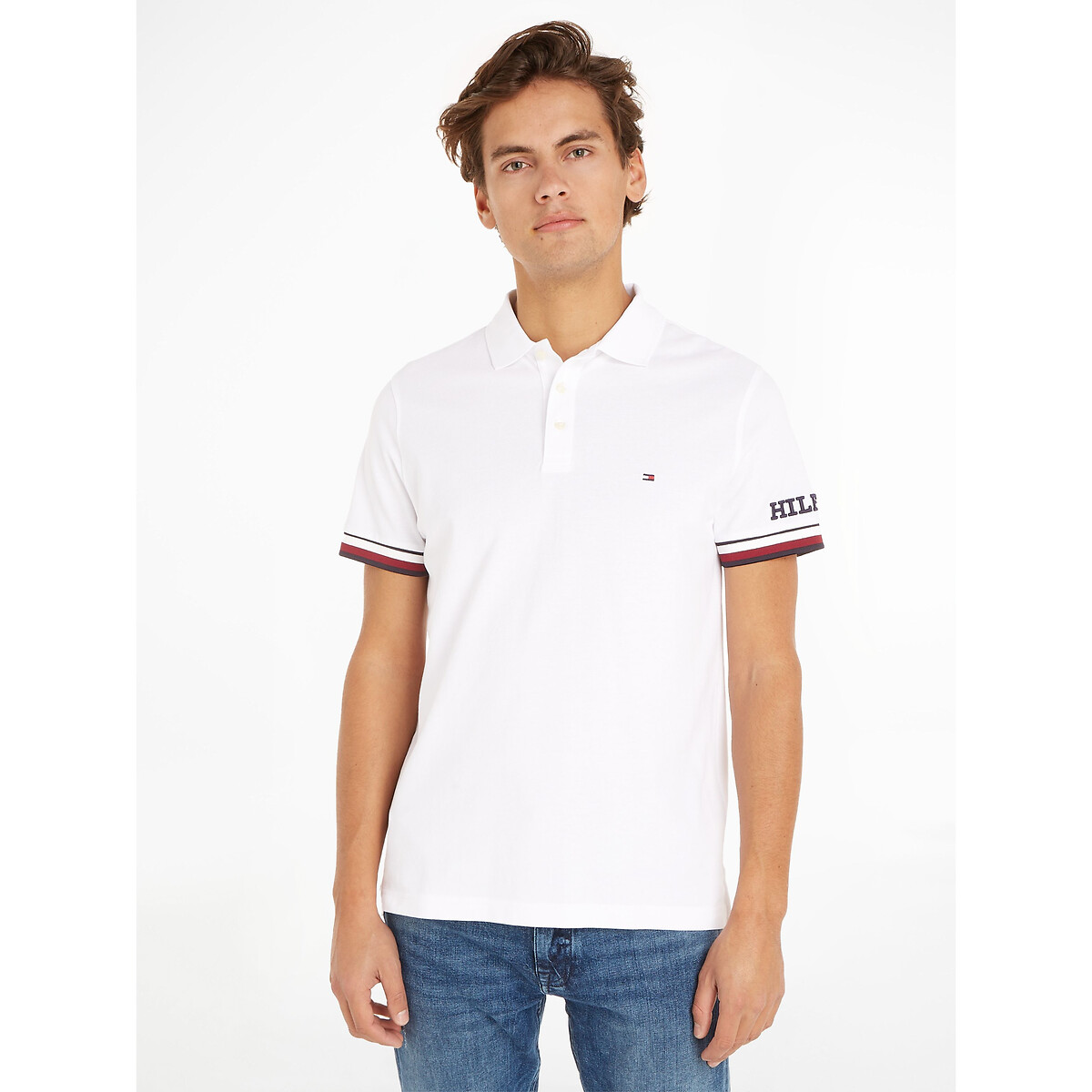 Tommy hilfiger Polo met korte mouwen, slim