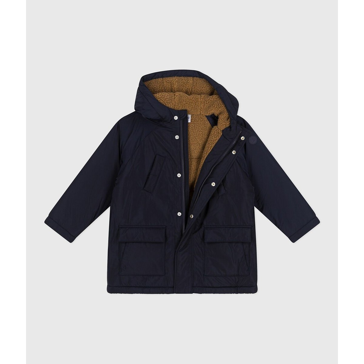 PETIT BATEAU Parka met kap, sherpa voering