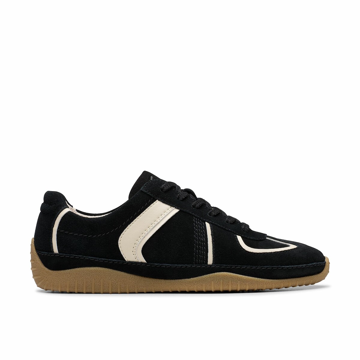 Clarks Meridor Suede Trainers Women's Black Size 41 (7)