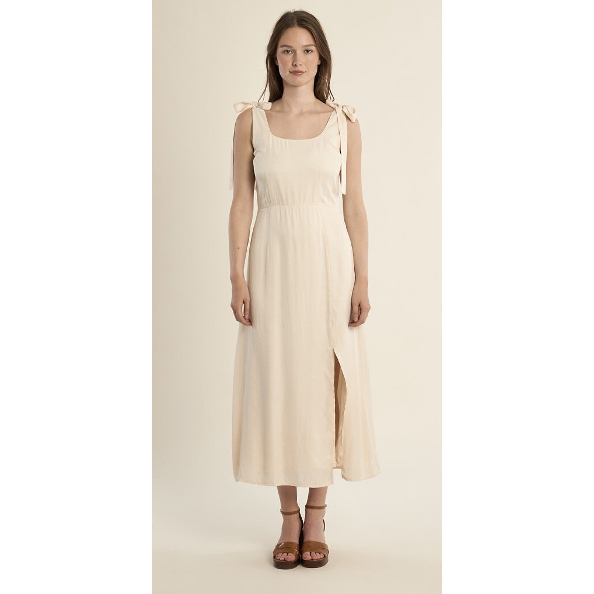 Molly Bracken Maxi Strappy Dress Women's Ecru Extra Large
