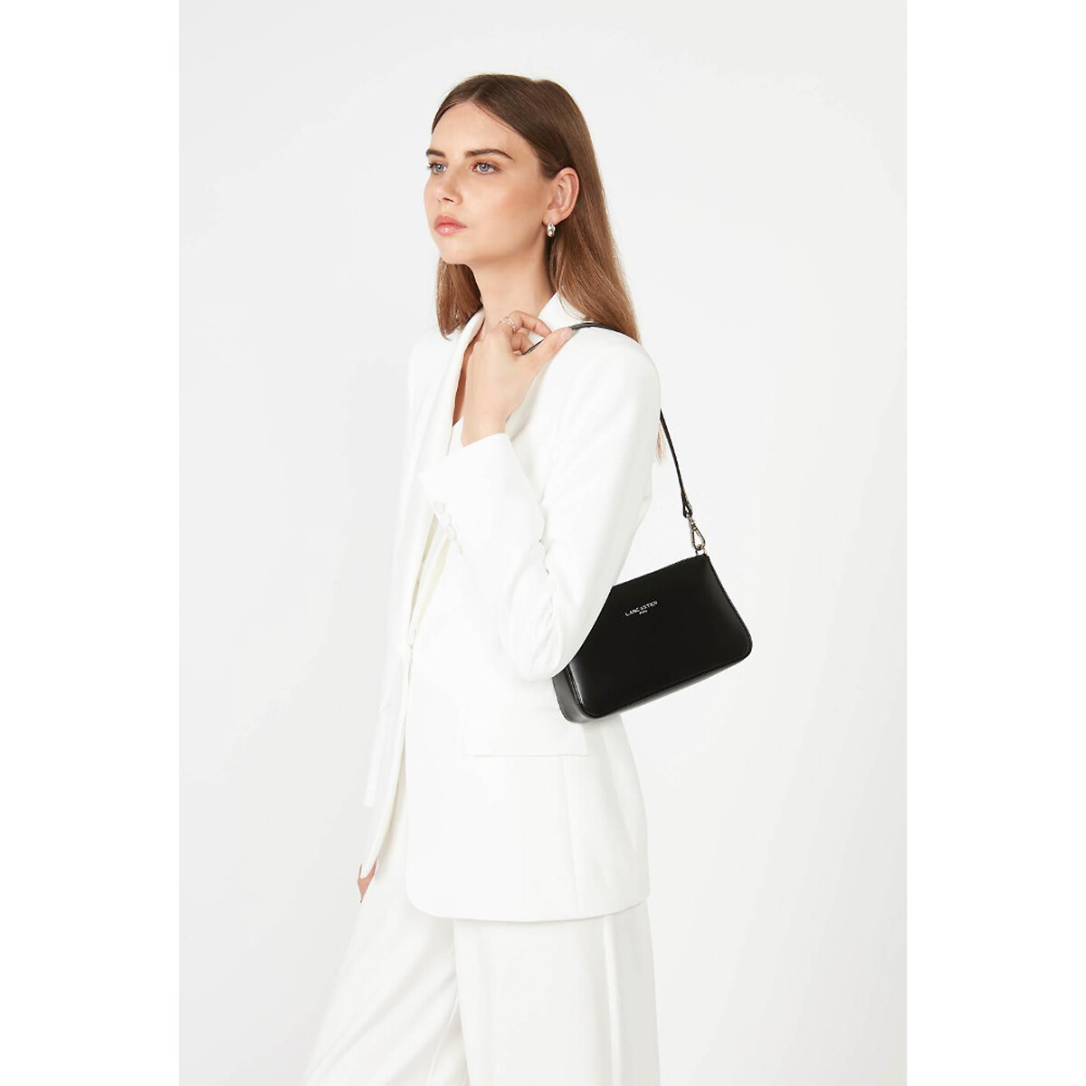 Lancaster Suave Even Shoulder Bag In Leather Women's Black