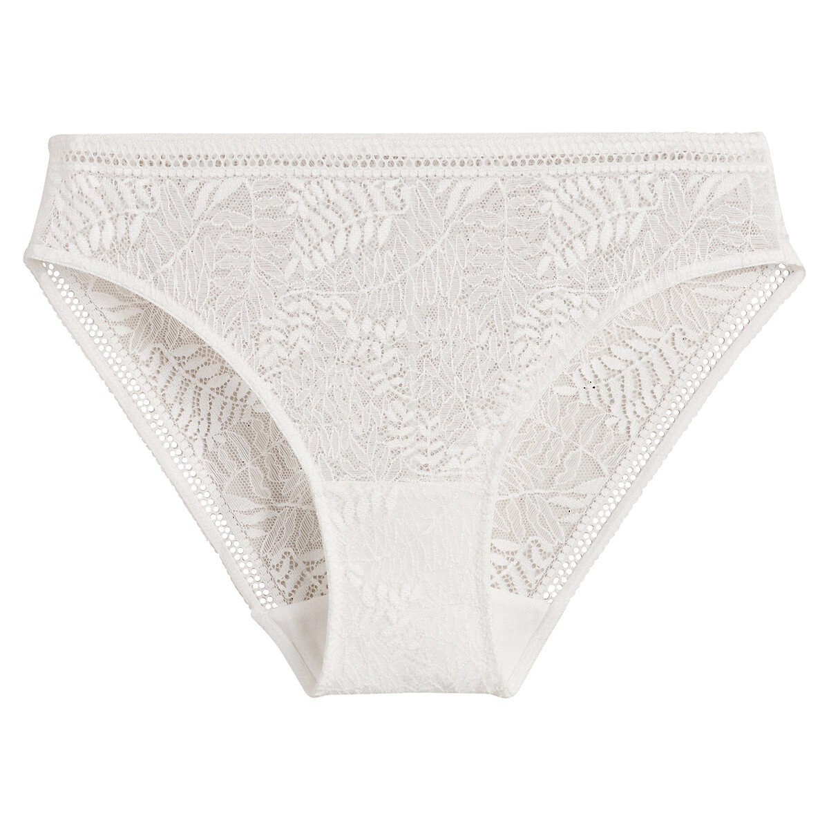 La Redoute Collections Léonie Lace Knickers Women's Ivory Size 14