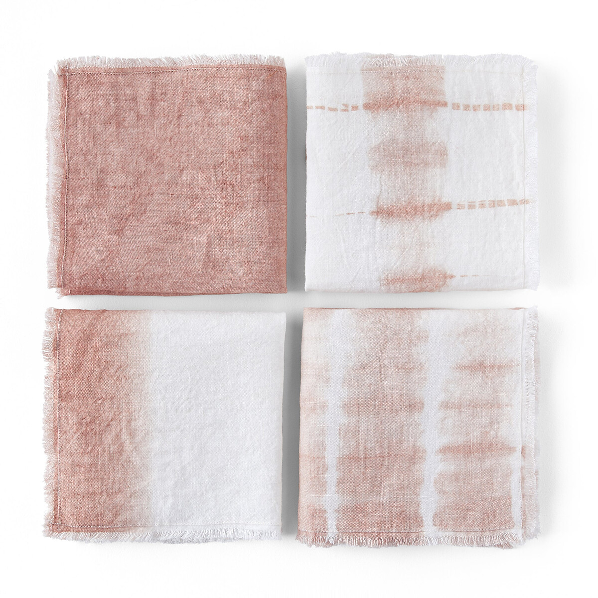 AM.PM Set van 4 servetten, tie and dye Sunrise