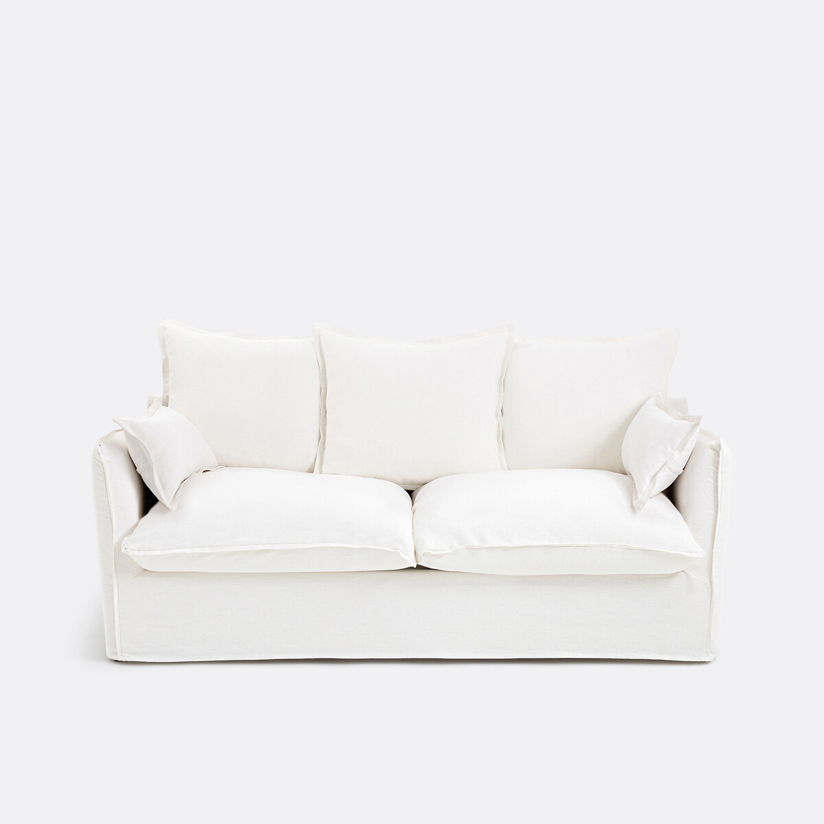 Sofá cama de 2 o 3 plazas, desenfundable, lino grueso, ODNA. Talla 3 plazas. Color