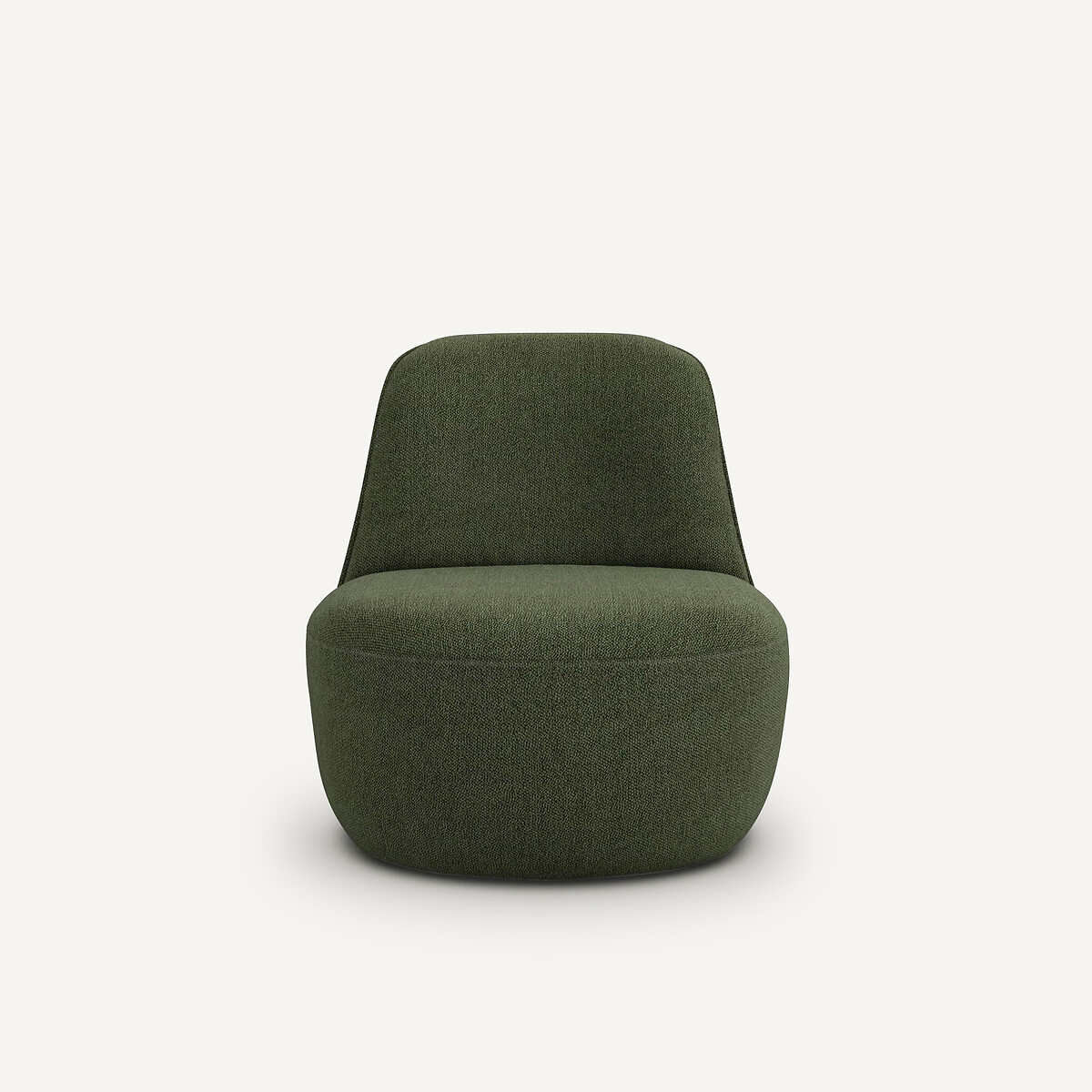 Fauteuil pivotant en chiné bouclette, ROSEBURY