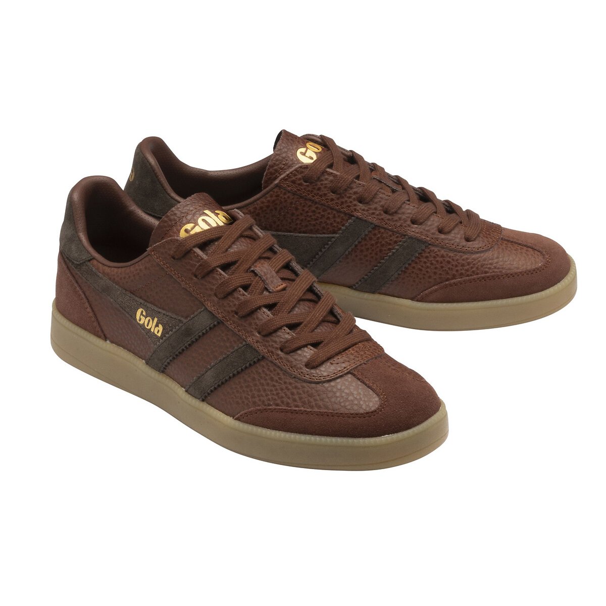 Gola Viper Serra Leather Trainers Men's Cognac Size 40 (6.5)