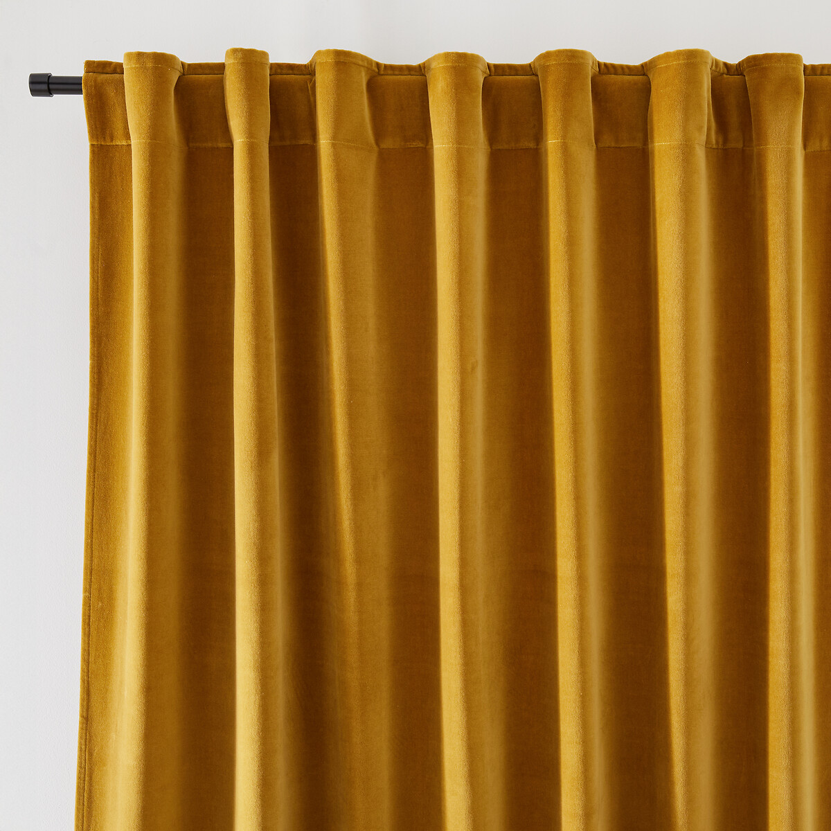 La Redoute Interieurs Velvet Hidden Tab Curtain Unisex Bronze Size D260 X W135cm
