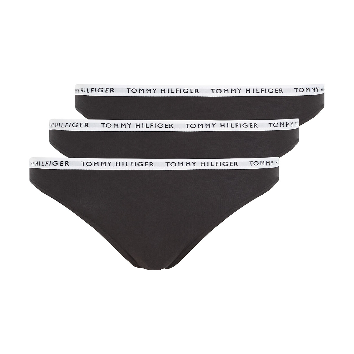 Tommy Hilfiger Pack Of 3 Knickers Women's Black + Black + Black Extra Small