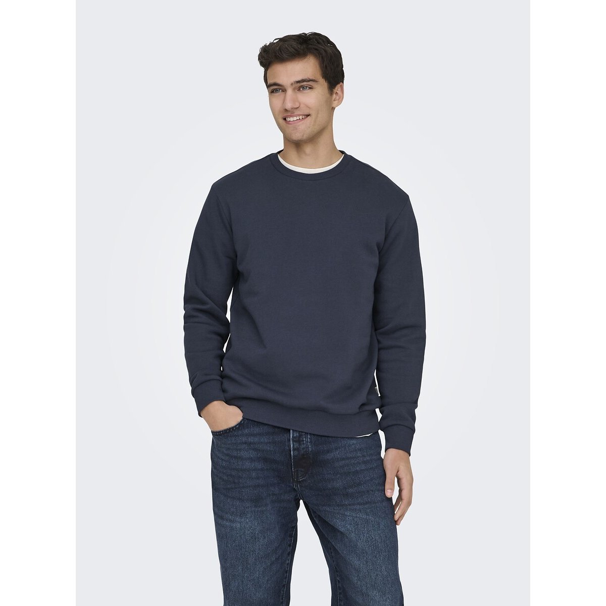 Only & Sons Ceres Life Sweatshirt With Crew Neck Men's Dark Blue Xxl