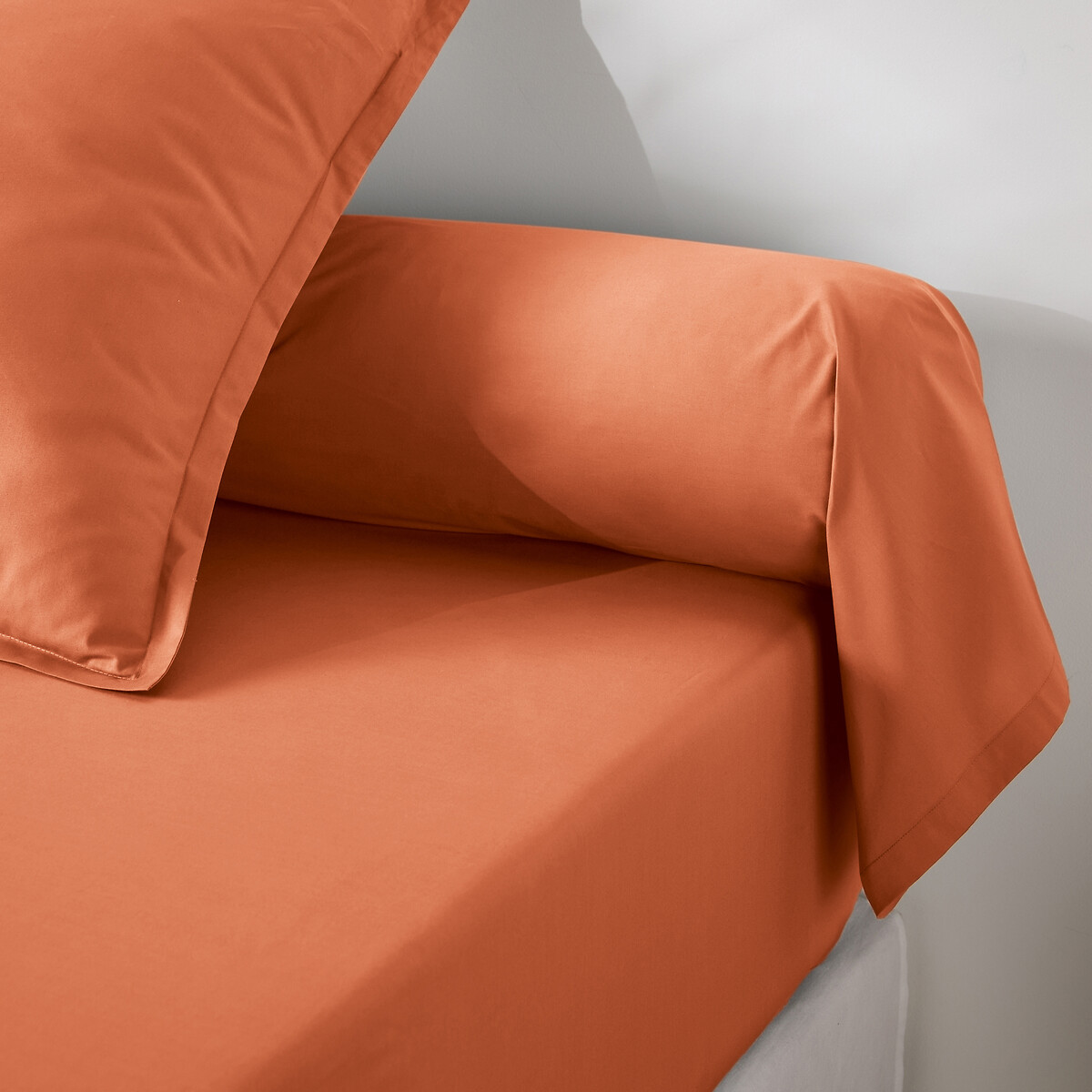 Funda de almohada de percal de algodón, 200 hilos, Scenario. Talla 85 x 185 cm. Color