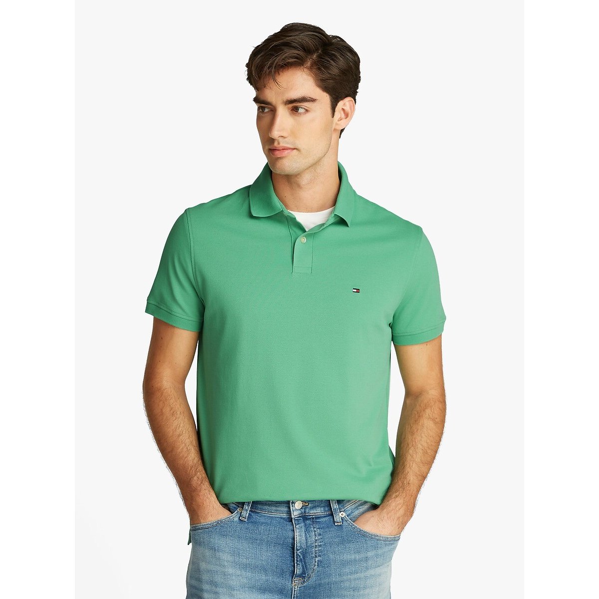 Tommy hilfiger Polo met korte mouwen, regular 1985