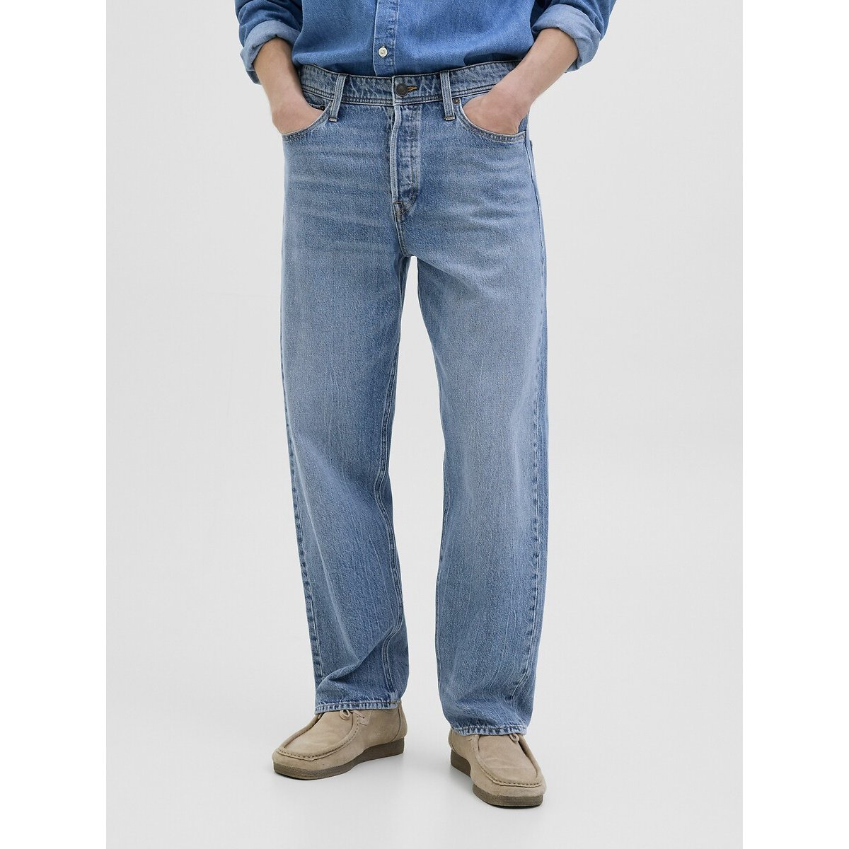 Jack & Jones Eddie Loose Fit Jeans Men's Denim Blue W31 L32