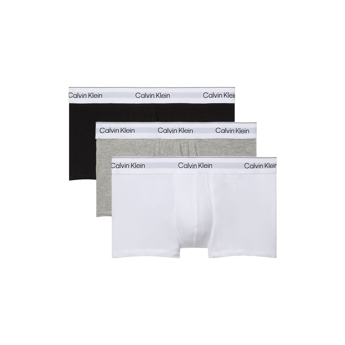 Calvin Klein Underwear Set Van 3 Effen Boxershorts In Stretch