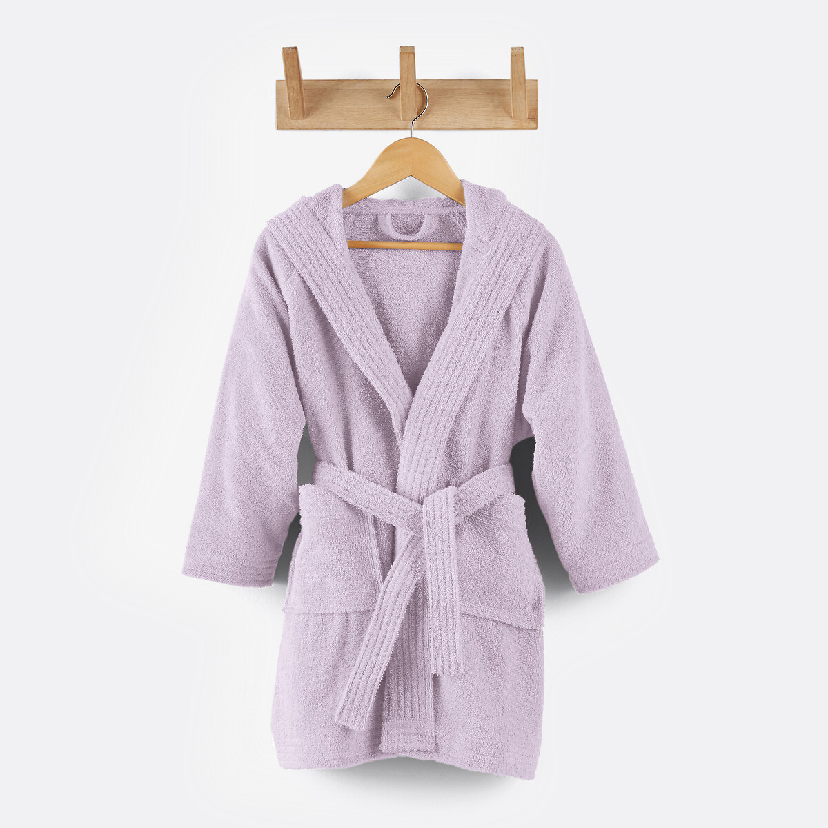 La Redoute Interieurs Scenario Child’s Hooded Bathrobe Unisex Lilac Size 4