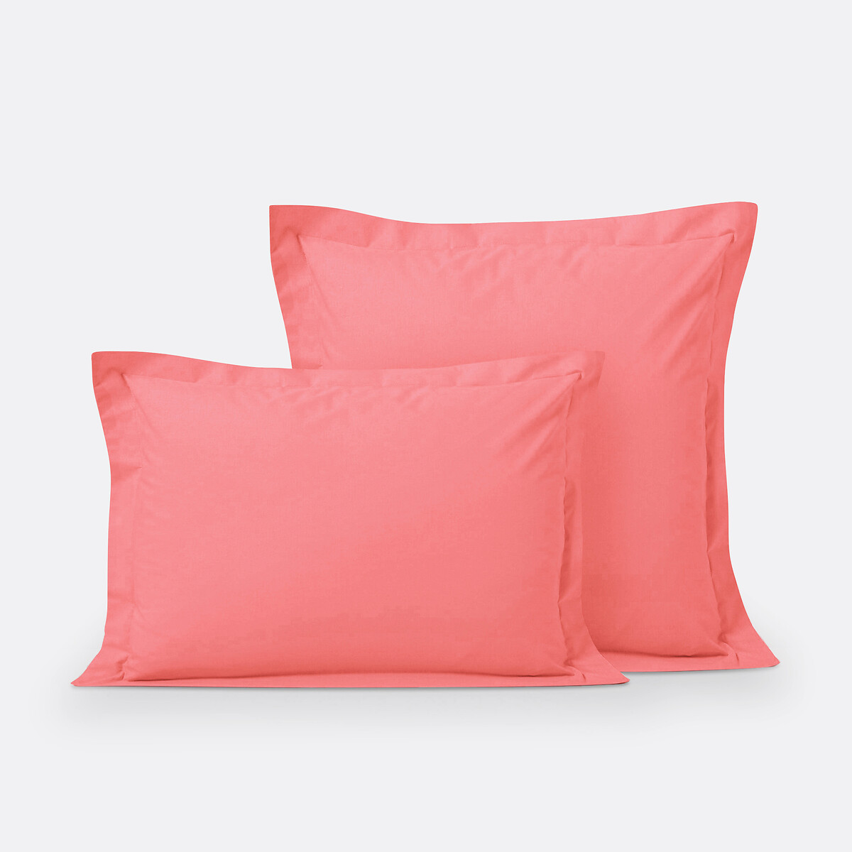 Funda de almohada de algodón con volante plano, Scenario. Talla 63 x 63 cm. Color