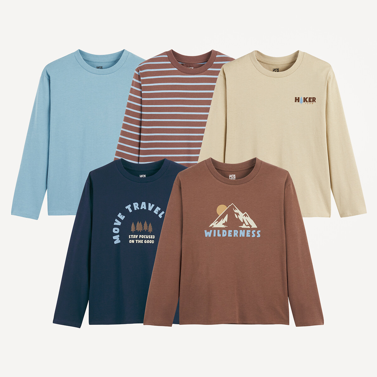 Click to view product details and reviews for Pack Of 5 Printed Long Sleeve T Shirts.