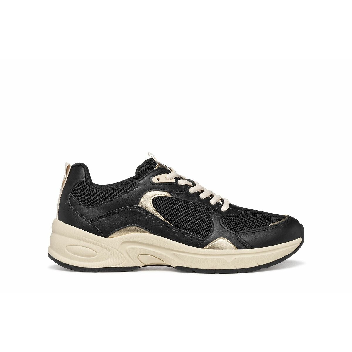 Geox Women's Black Zarvia Breathable Trainers Size 39