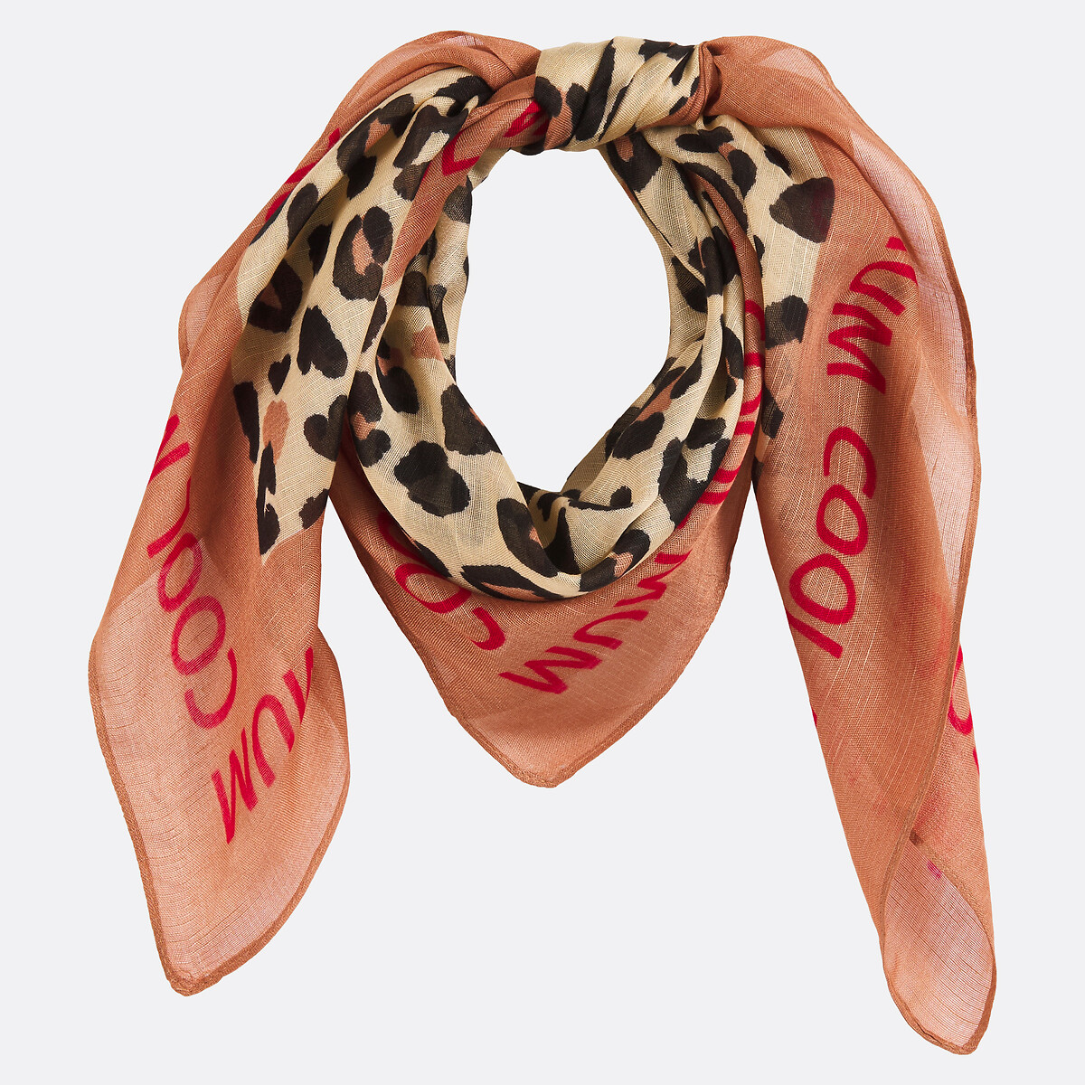 Pieces Mirandi Printed Scarf Women's Leopard Print