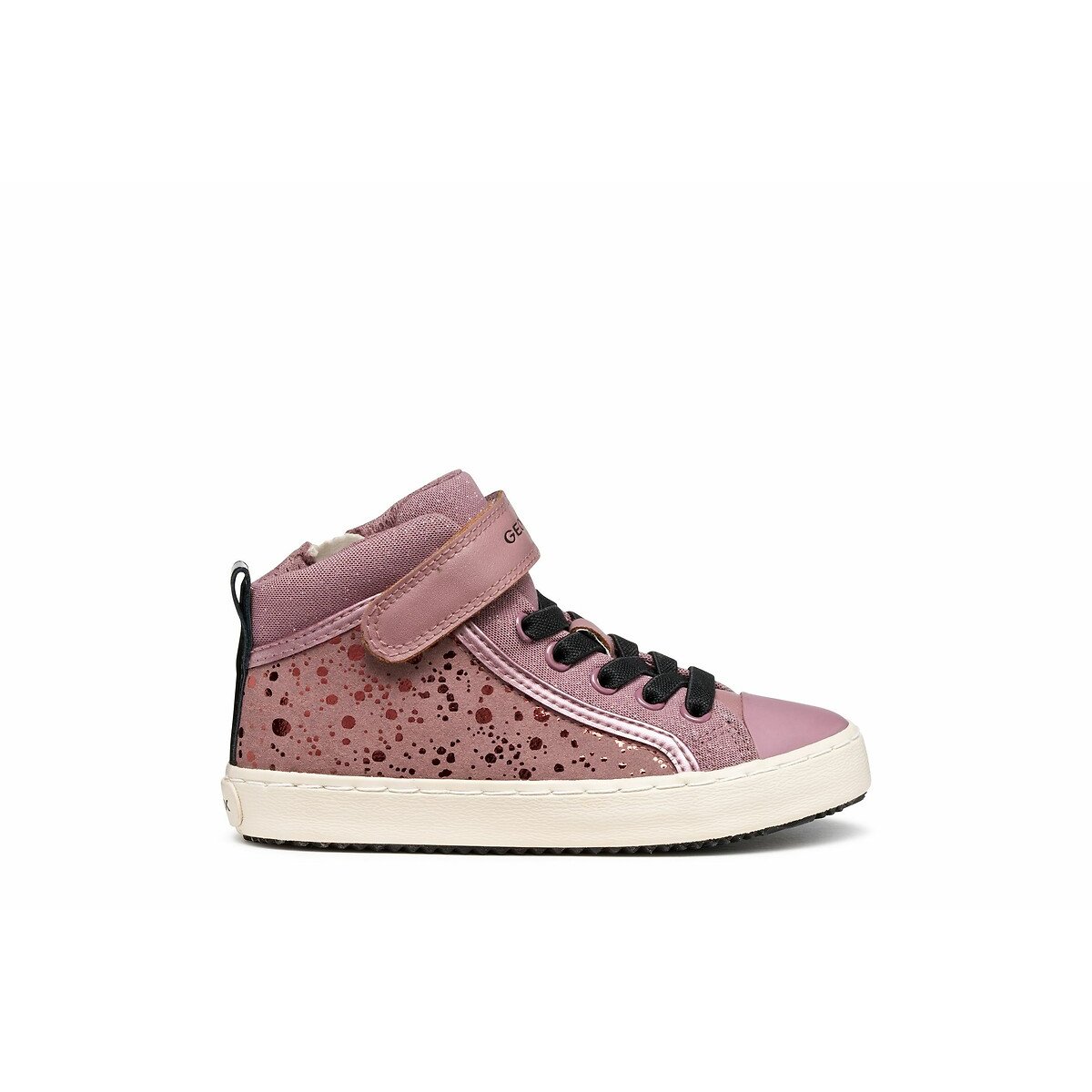 Geox Kalispera High Top Trainers Dark Pink Size 38 (5) Kids