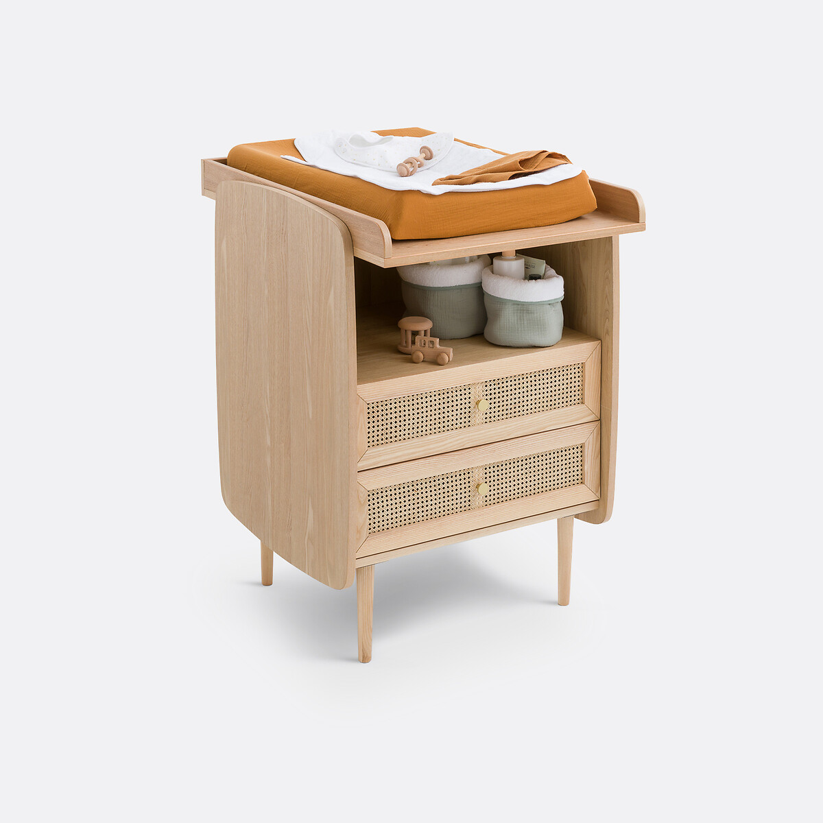 LA REDOUTE INTERIEURS Rotan luiertafel, Tempa