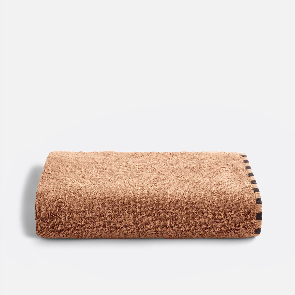 La Redoute Interieurs Tiznit 100% Recycled Cotton Bouclé Towelling 500G Bath Towel Unisex Hazel Medium