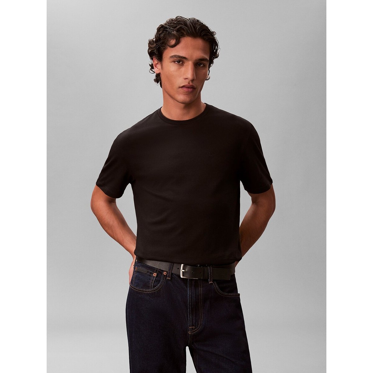 Calvin Klein Jeans Pack Of 2 T-Shirts With Short Sleeves Men's Black + White Small