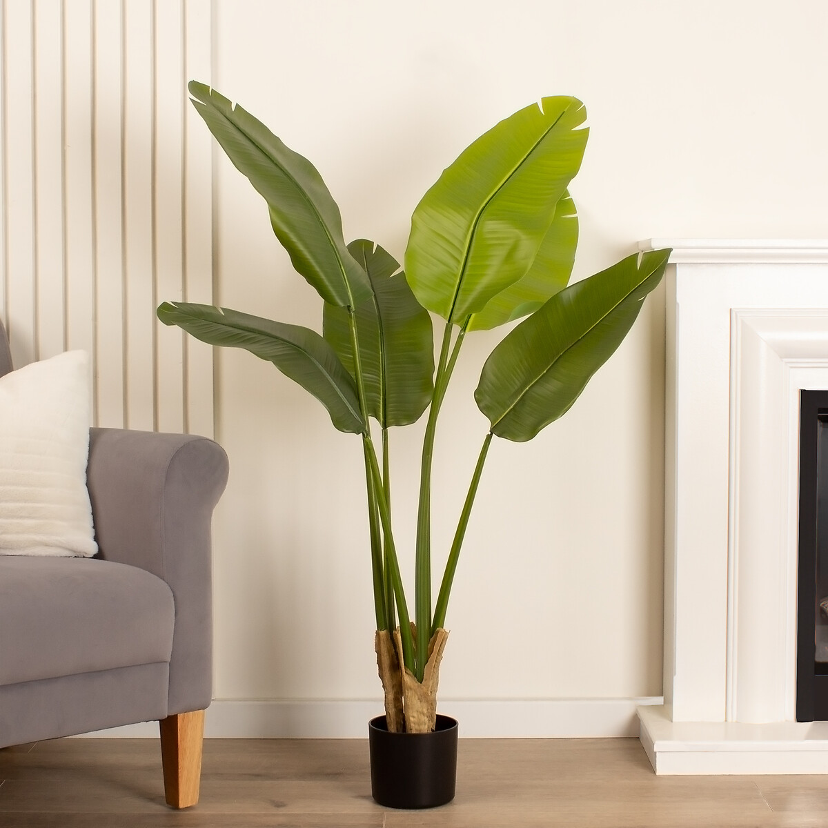 So'home Unisex Green 120Cm Artificial Real Touch Banana Tree