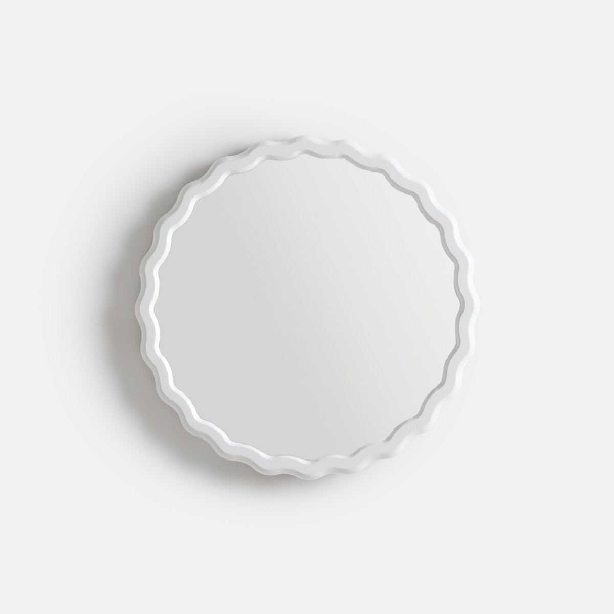 La Redoute Interieurs Nadima 35Cm Diameter Wavy Mirror Unisex White