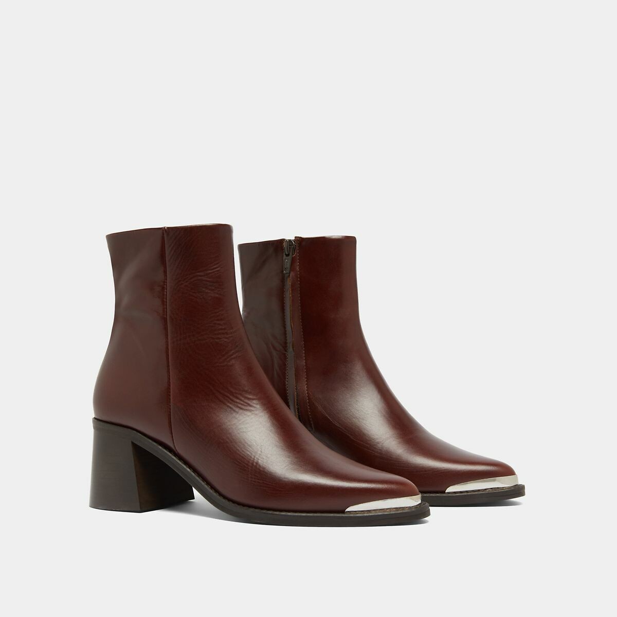 Jonak Delo Pointed Ankle Boots In Leather Women's Brown Size 40 (6.5)