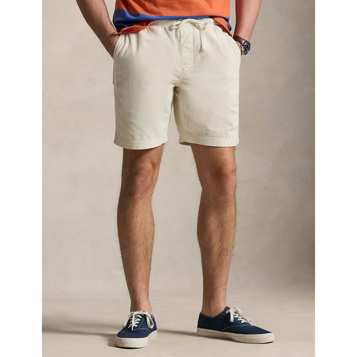 Short Classic Fit velours côtelé 20,5 cm