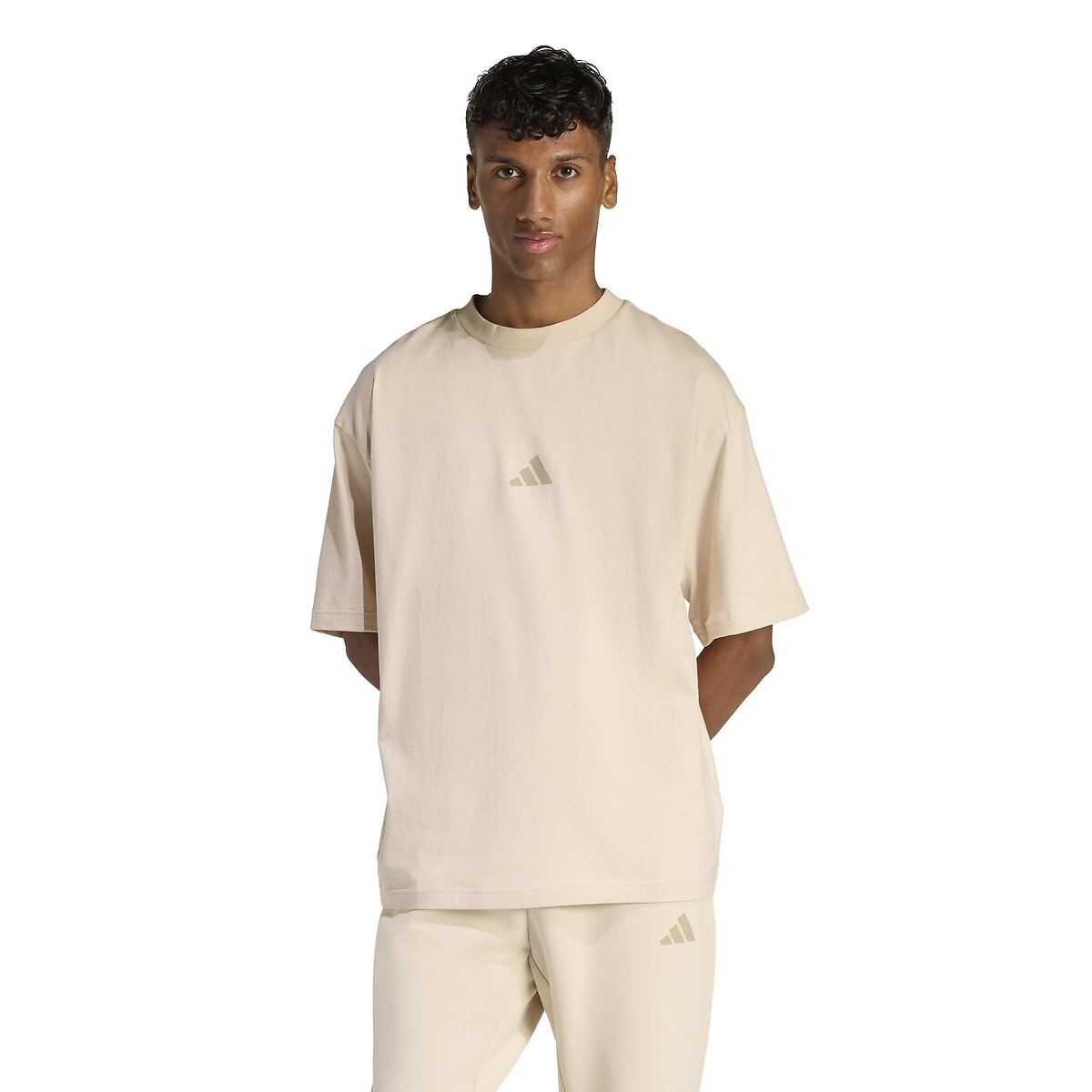 Adidas Sportswear Future Icons Logo T-Shirt Men's Beige Extra Small