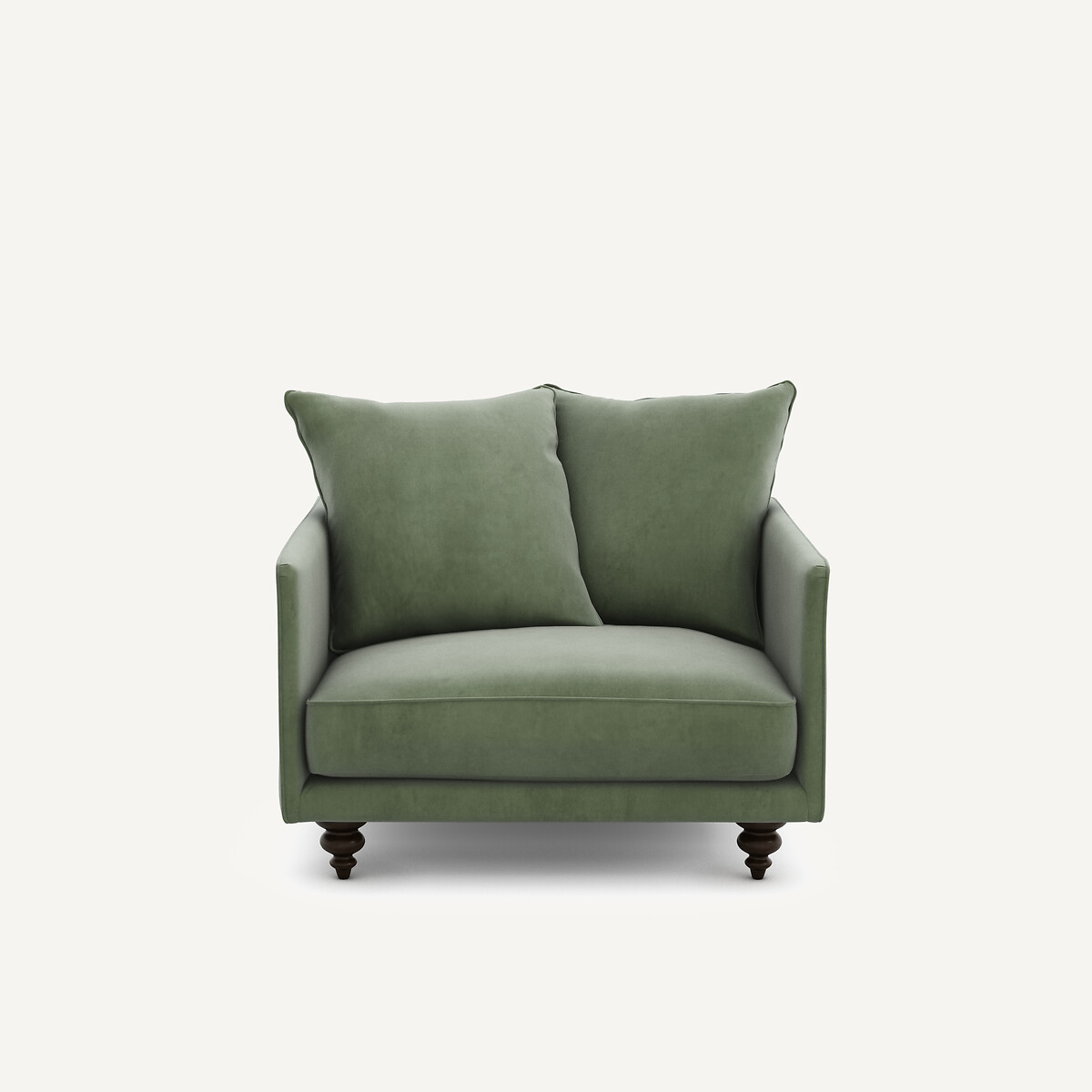 Fauteuil velours, Lazare