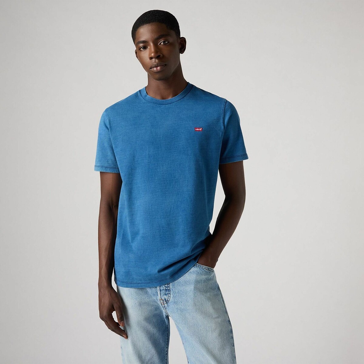 Levi's Men's Navy Blue Crew Neck T-Shirt With Short Sleeves Extra Large