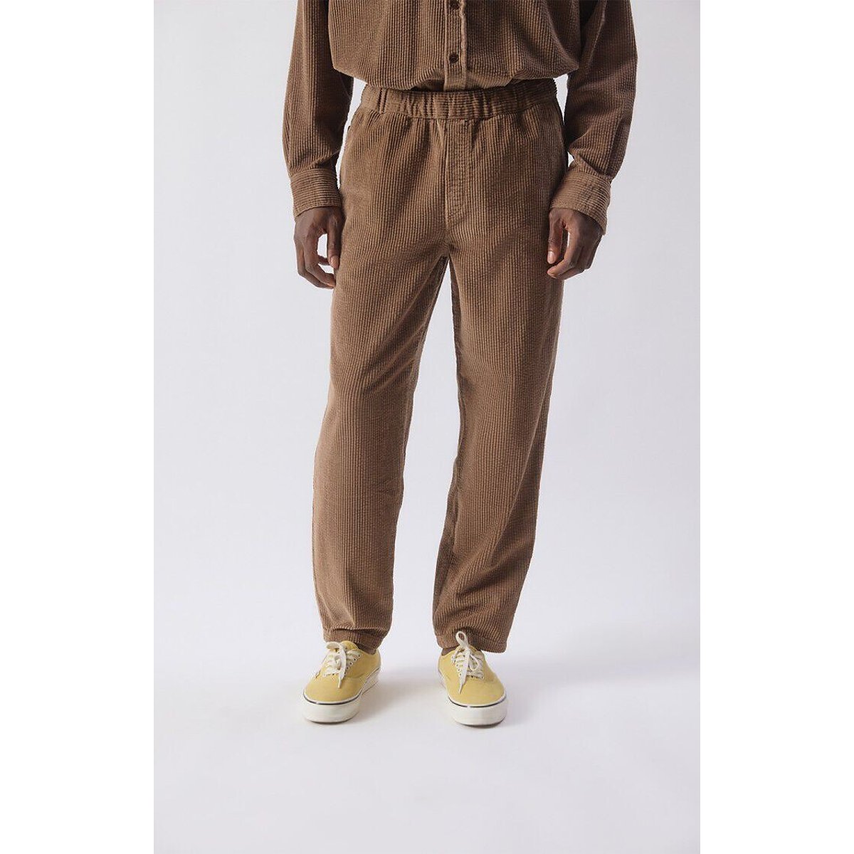 American Vintage Padow Corduroy Straight Trousers Men's Bison Medium