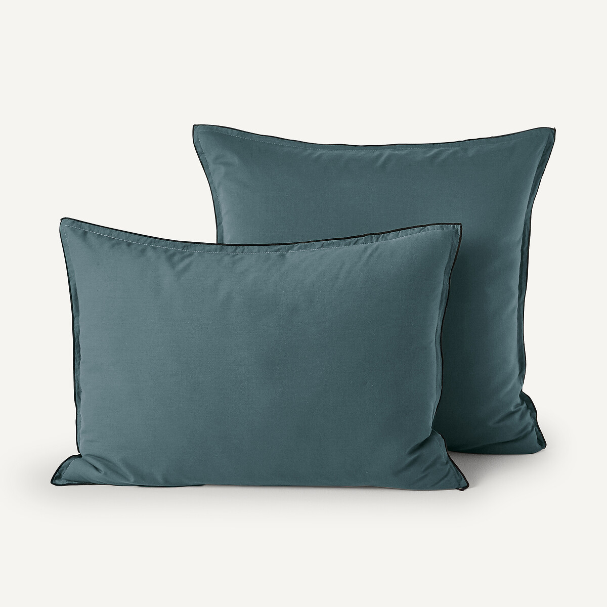 Am.pm Organic Washed Cotton Voile Pillowcase Unisex Persian Blue Standard (50X70cm)