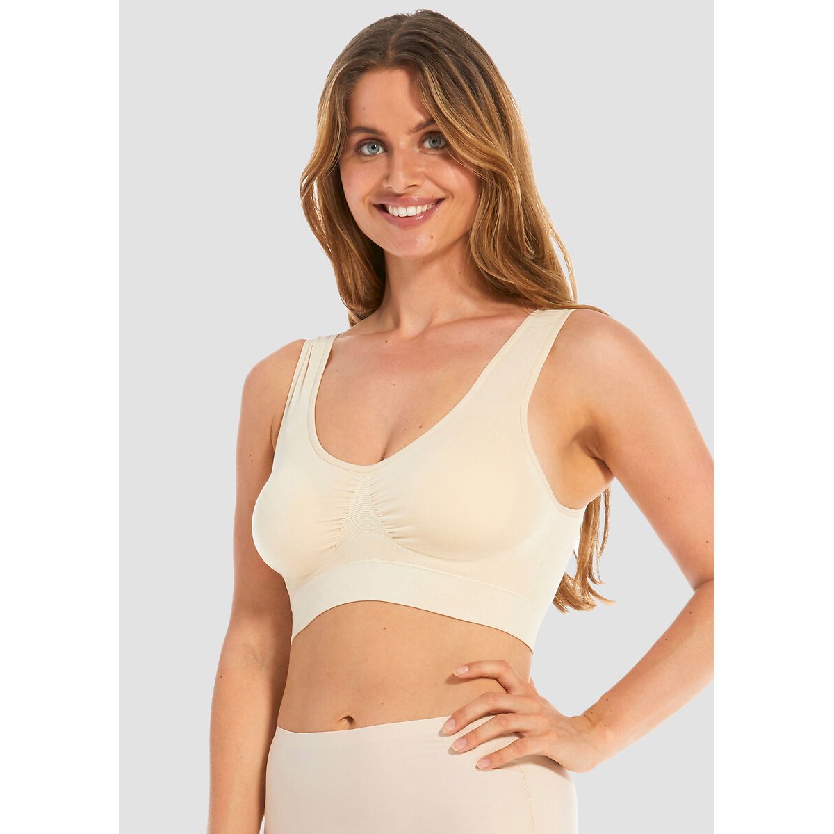 Magic Bodyfashion Women's Beige Comfort Bra For - Image 2