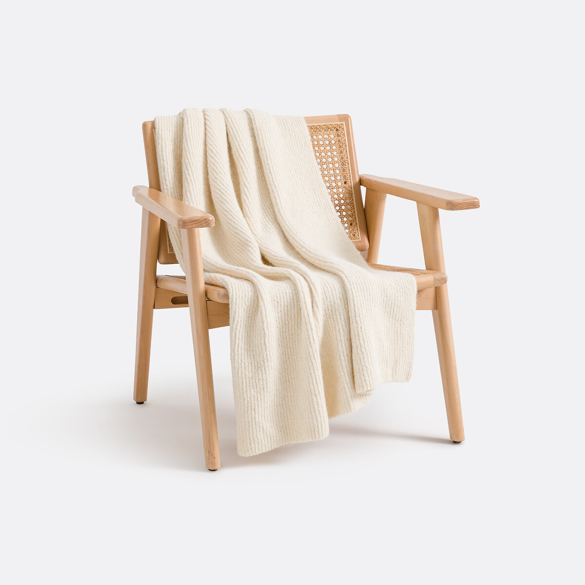LA REDOUTE INTERIEURS Plaid in geribt tricot, Fionan