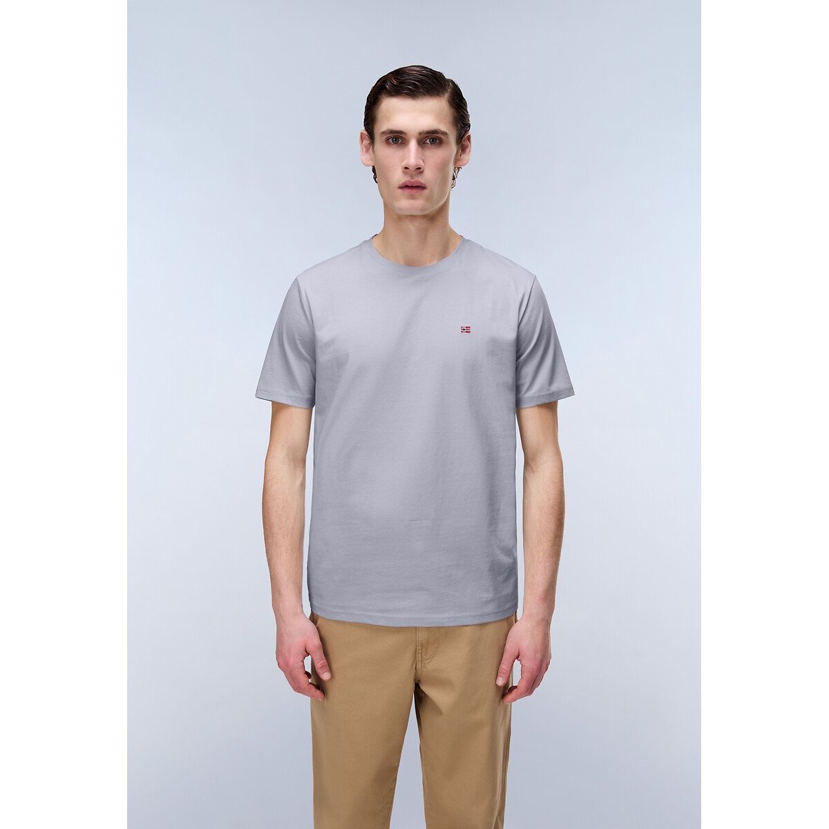 Napapijri Salis Short Sleeve T-Shirt Men's Dark Grey Medium