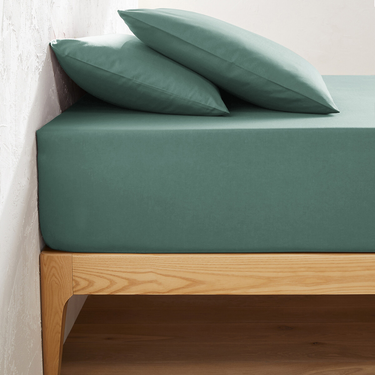 Sábana bajera polialgodón liso, altura 32 cm, Scenario. Talla Cama 90cm (90x200cm). Color