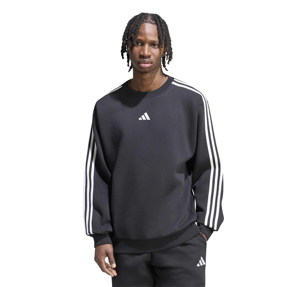 Adidas Sportswear Essentials Crew Neck Sweatshirt Men's Black Xxl