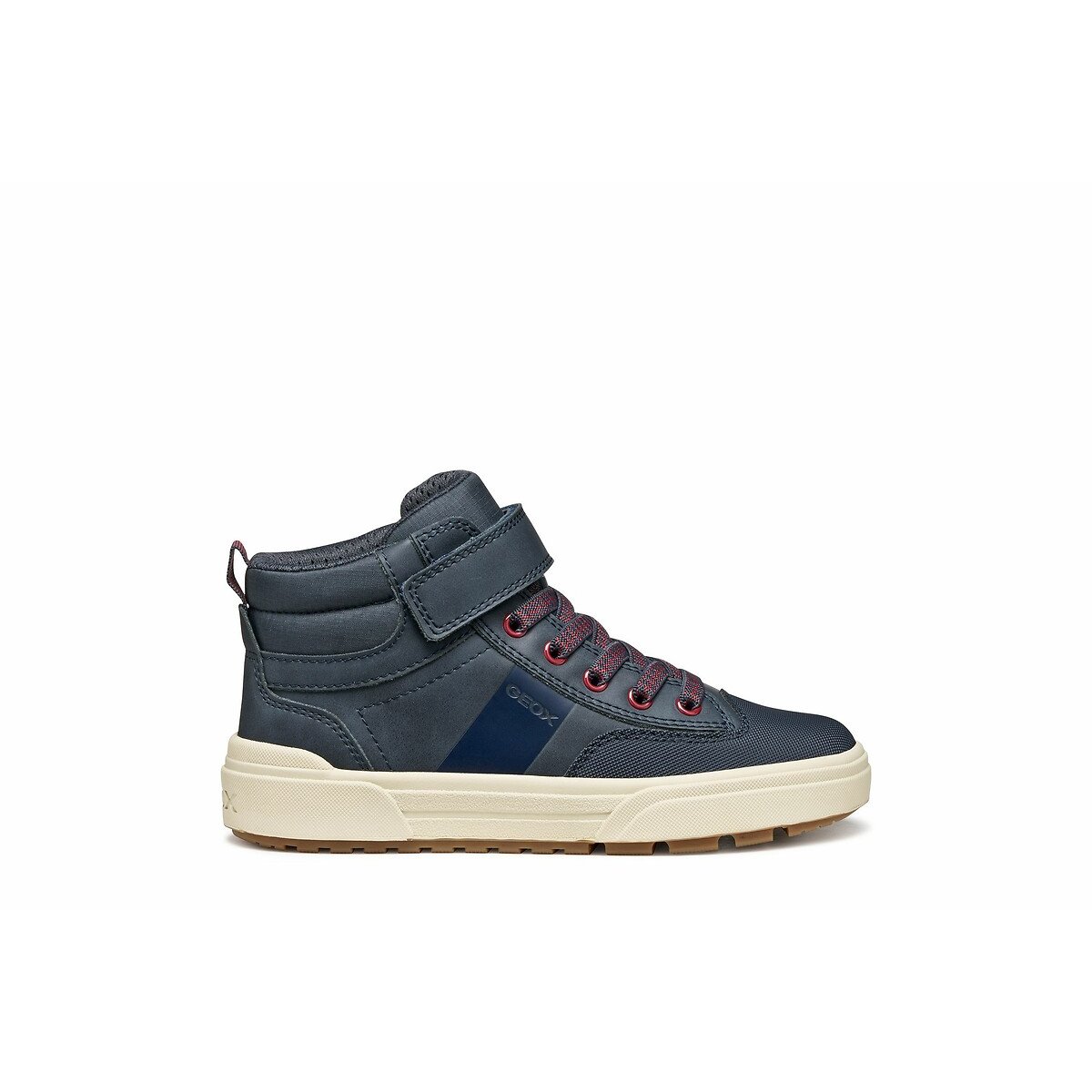 Geox Navy Blue Kids Weemble Breathable High Top Trainers Size 31