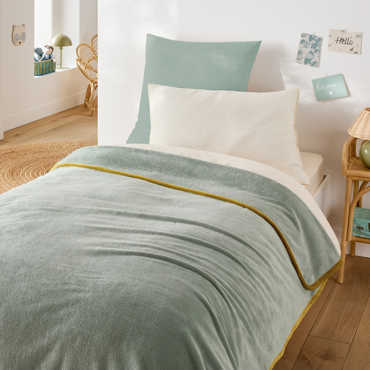 LA REDOUTE INTERIEURS Fleeceplaid, gerecycled polyester, ROMY