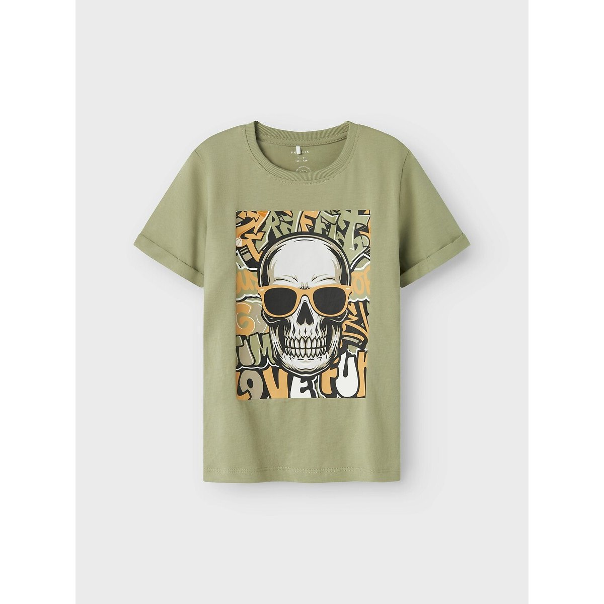Name it T-shirt met korte mouwen en doodshoofdprint