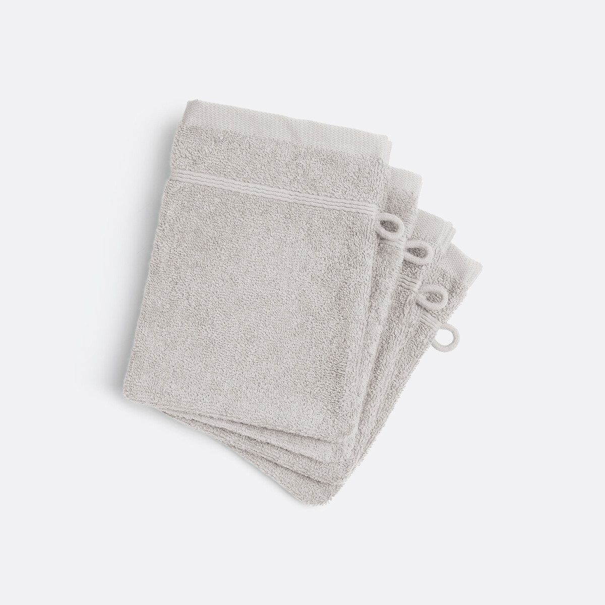Lote de 4 guantes de baño, de rizo, Zavara. Talla 15x21 cm. Color