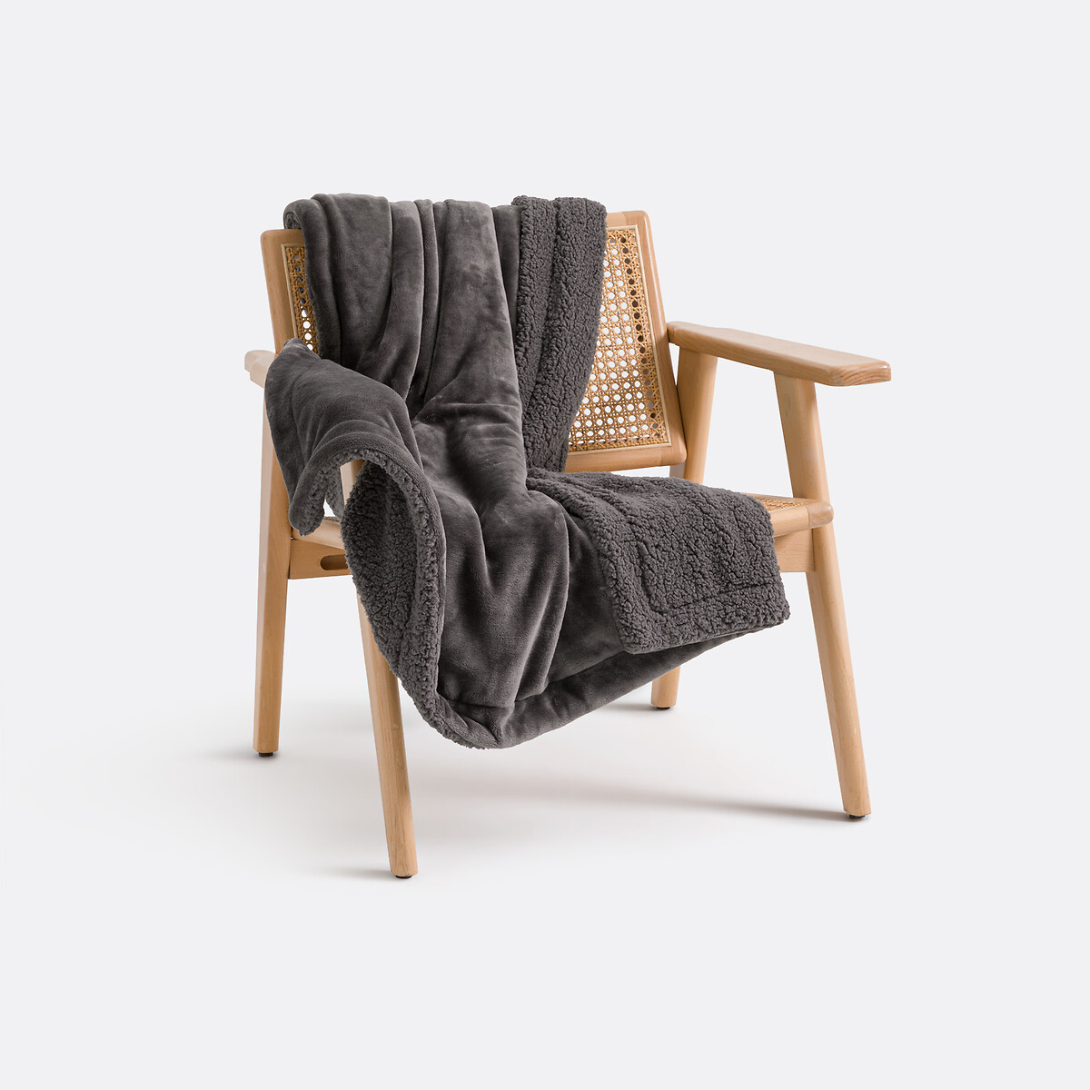 LA REDOUTE INTERIEURS Plaid in fleece en sherpa, Maxine