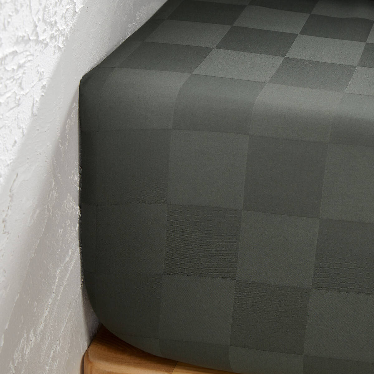 Drap-housse Satin De Coton Lavé, Victor Damier — vue 3