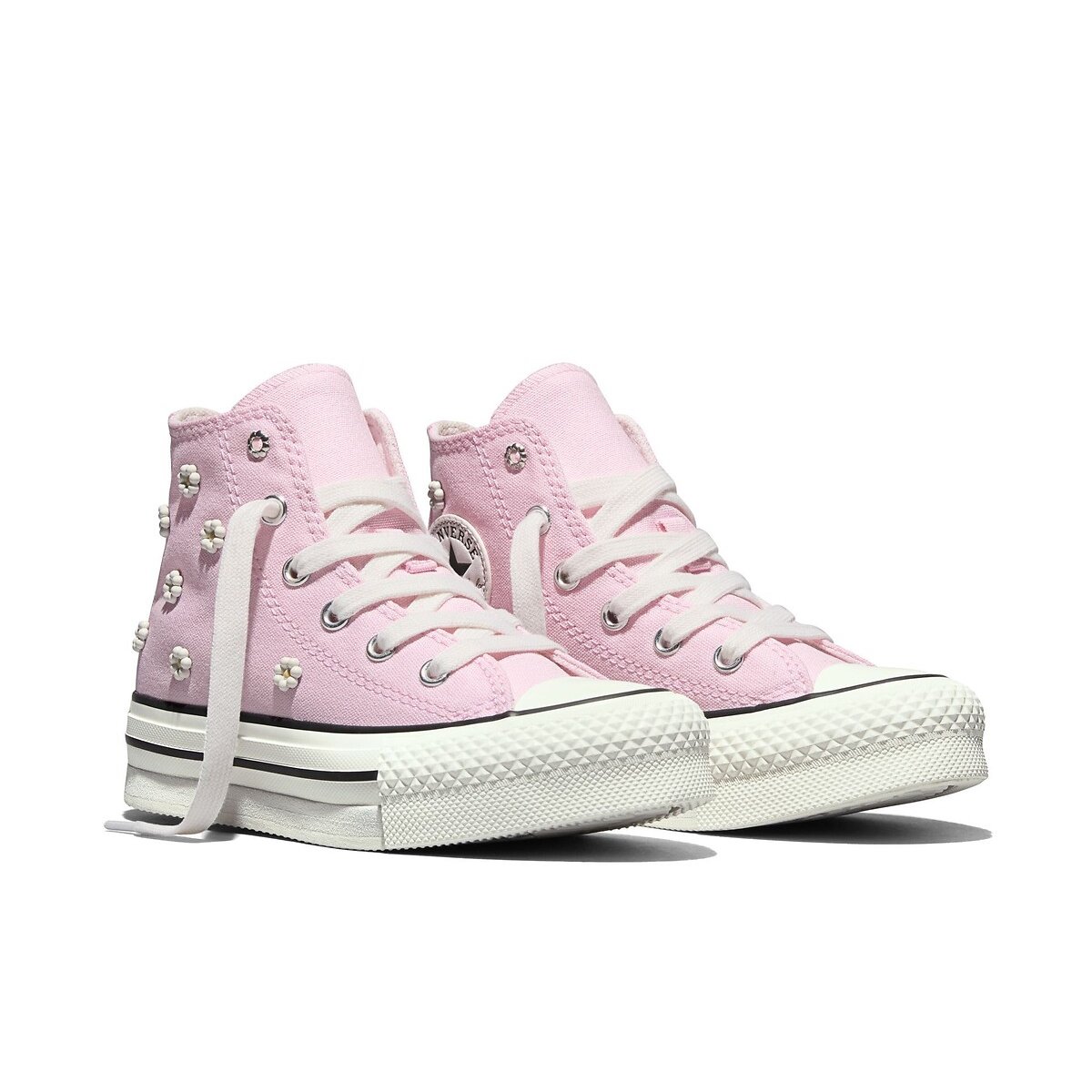 Converse All Star Eva Lift Beading Trainers Pink Size 30 (11.5) Kids