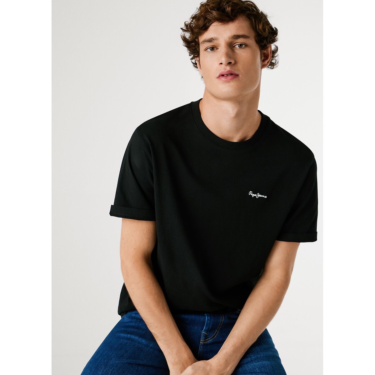 Pepe Jeans Contrast Connor T-Shirt With Short Sleeves Men's Black Xxl