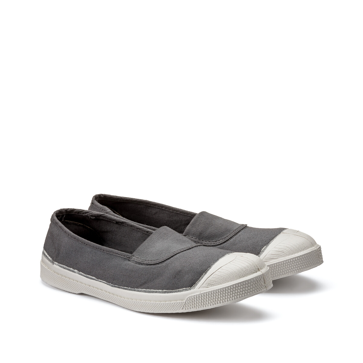 Bensimon Canvas Slip Ons Women's Grey Size 37 (4)